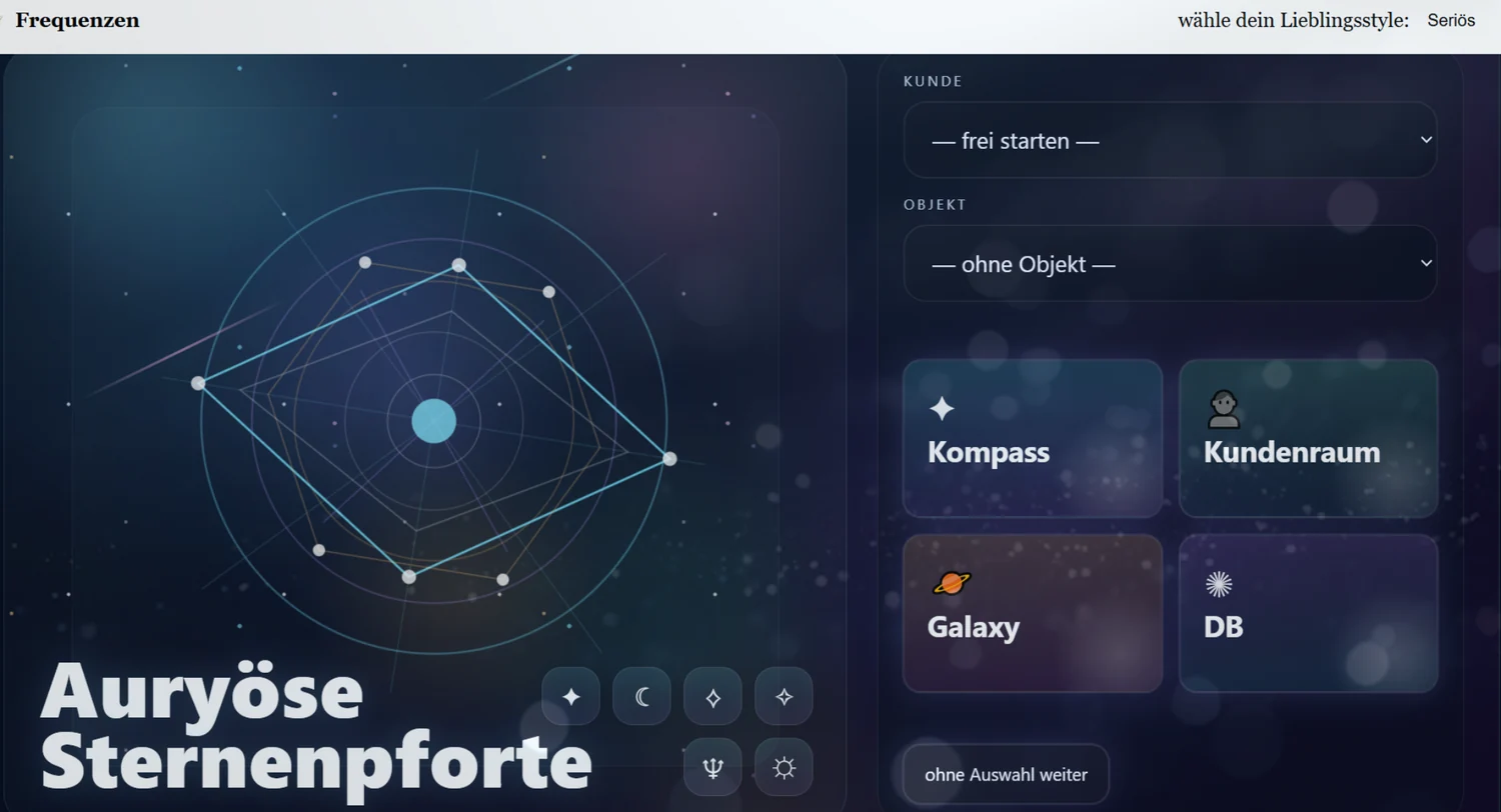 Galaktisches Startportal des Auryonisierungstools