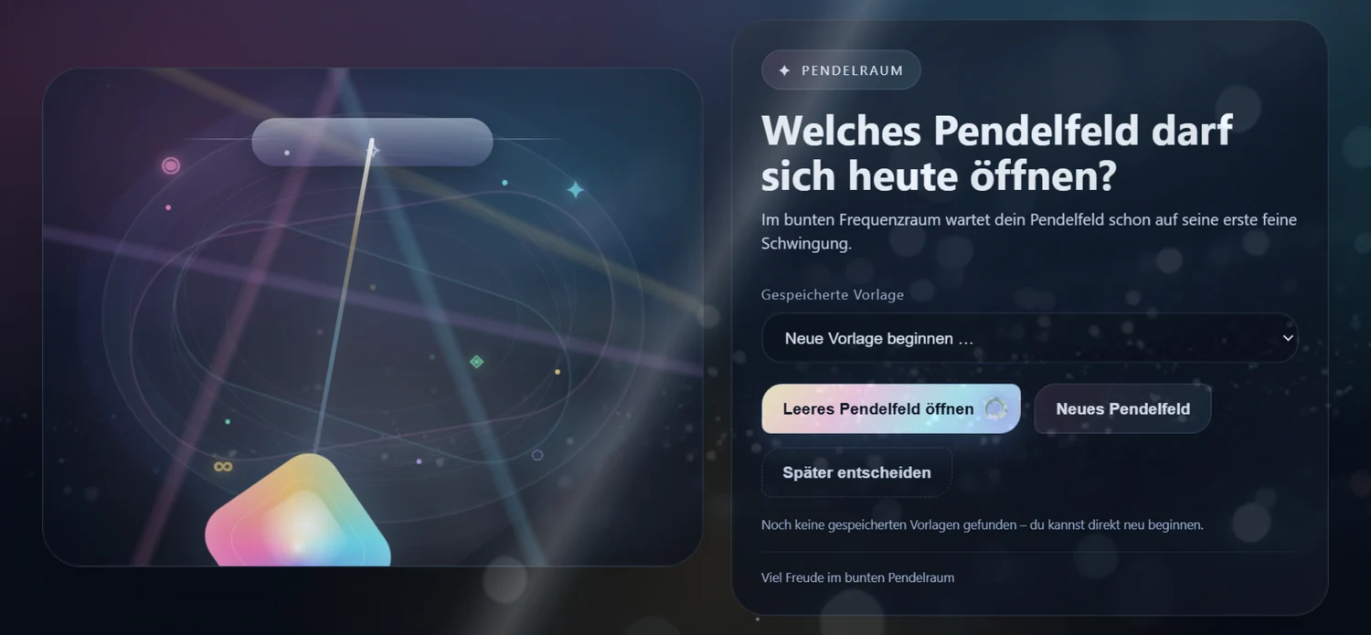 Pendelfelder – echter App-Einblick